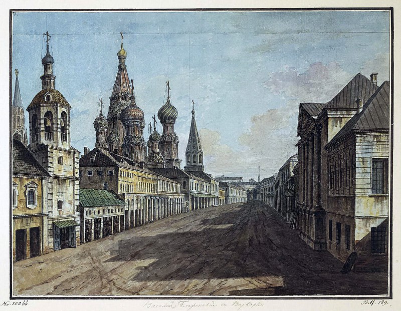 Alekseev, Fedor – View of St. Basils on Moskvoretskaya streets, Hermitage ~ Part 01