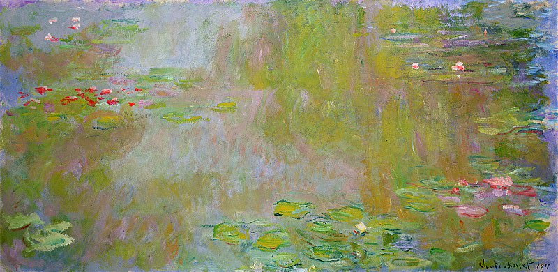 Пруд с водяными лилиями, 1917 01, Клод Оскар Моне