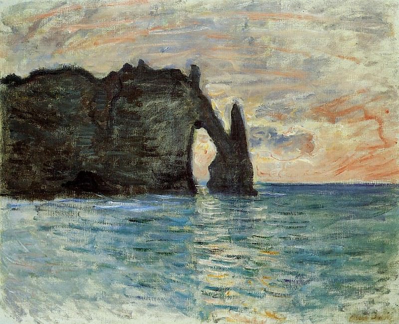 The Manneport, Cliff at Etretat, Claude Oscar Monet