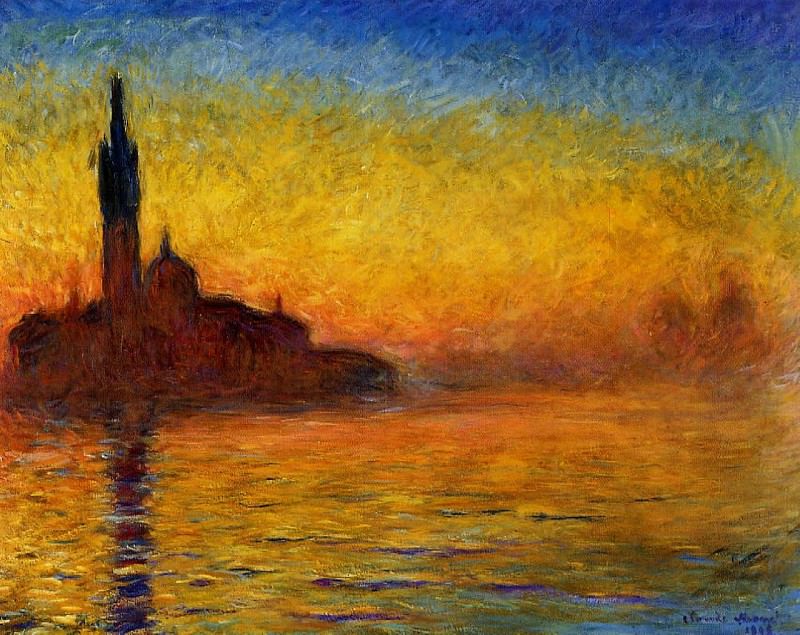 Twilight, Venice, Claude Oscar Monet