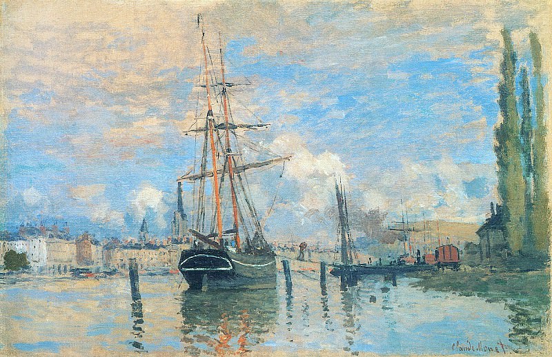 The Seine at Rouen, Claude Oscar Monet
