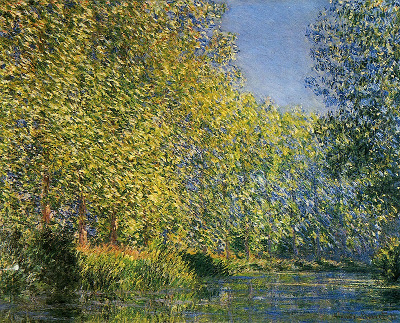 Bend in the River Epte, Claude Oscar Monet