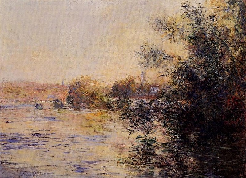 Evening Effect of the Seine, Claude Oscar Monet