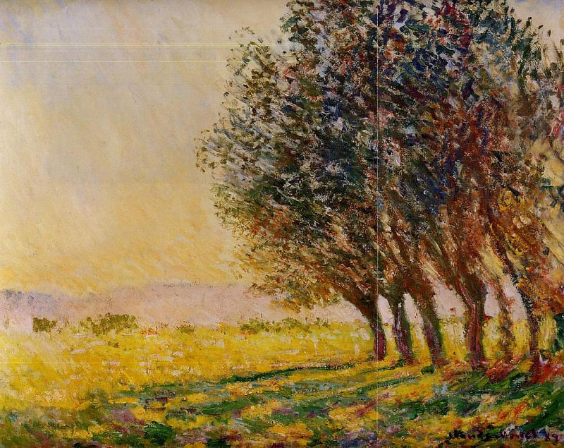 Willows at Sunset, Claude Oscar Monet