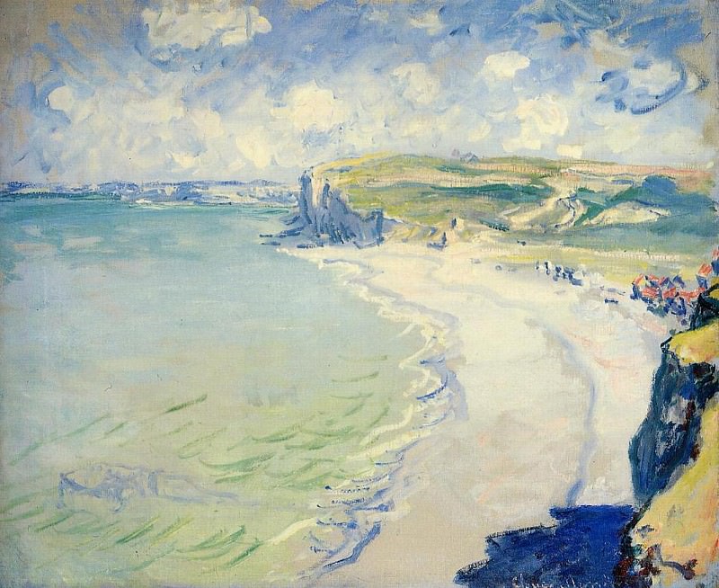 The Beach at Pourville, Claude Oscar Monet