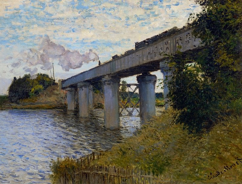 The Railway Bridge at Argenteuil, Claude Oscar Monet