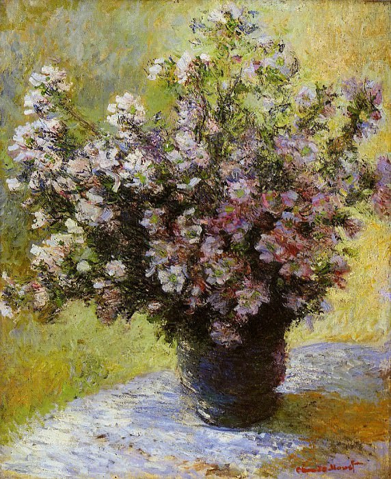 Bouquet of Mallows, Claude Oscar Monet