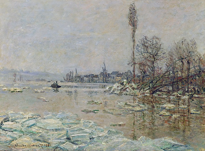 Breakup of Ice, Claude Oscar Monet