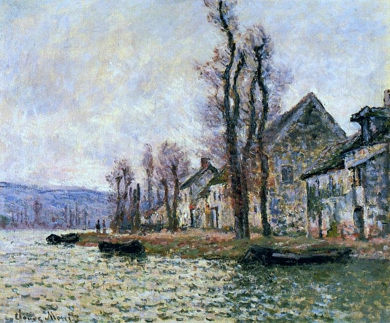 The Bend of the Seine at Lavacourt, Winte, Claude Oscar Monet