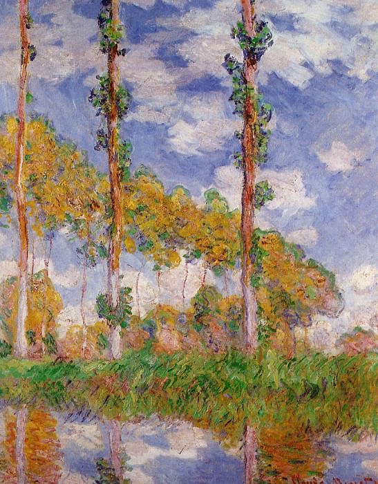 Three Trees in Summer, Claude Oscar Monet
