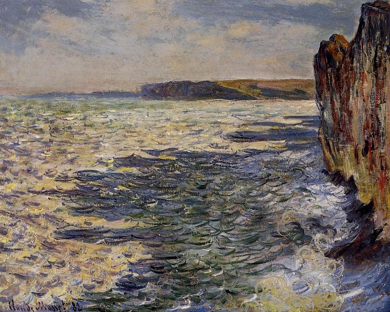 Waves and Rocks at Pourville, Claude Oscar Monet