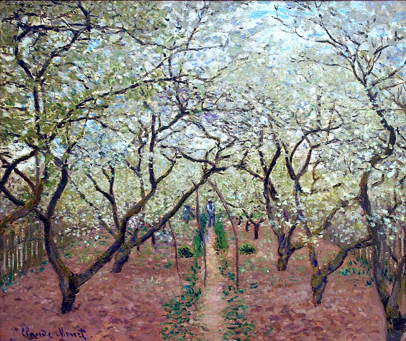 Orchard in Bloom, Claude Oscar Monet