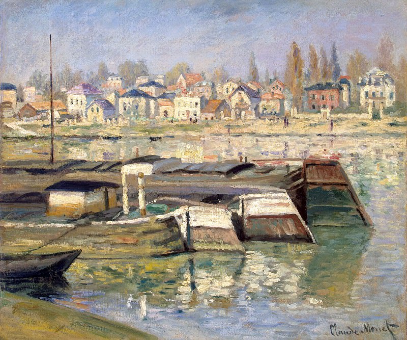 The Seine at Asnieres 02, Claude Oscar Monet