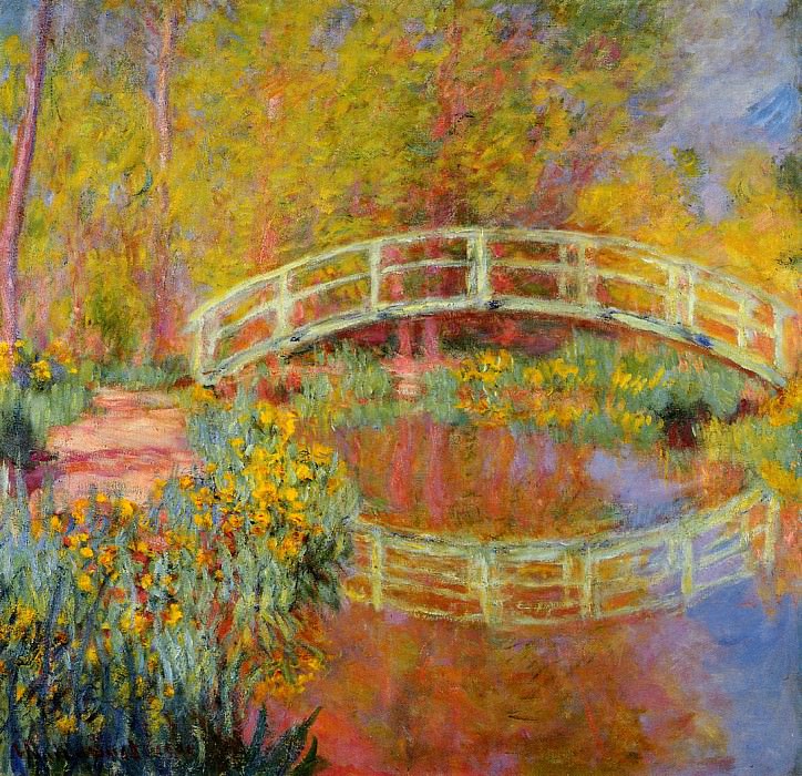The Japanese Bridge , Claude Oscar Monet