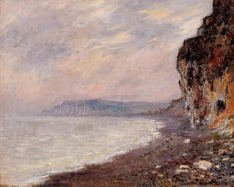 Cliffs at Pourville in the Fog, Claude Oscar Monet