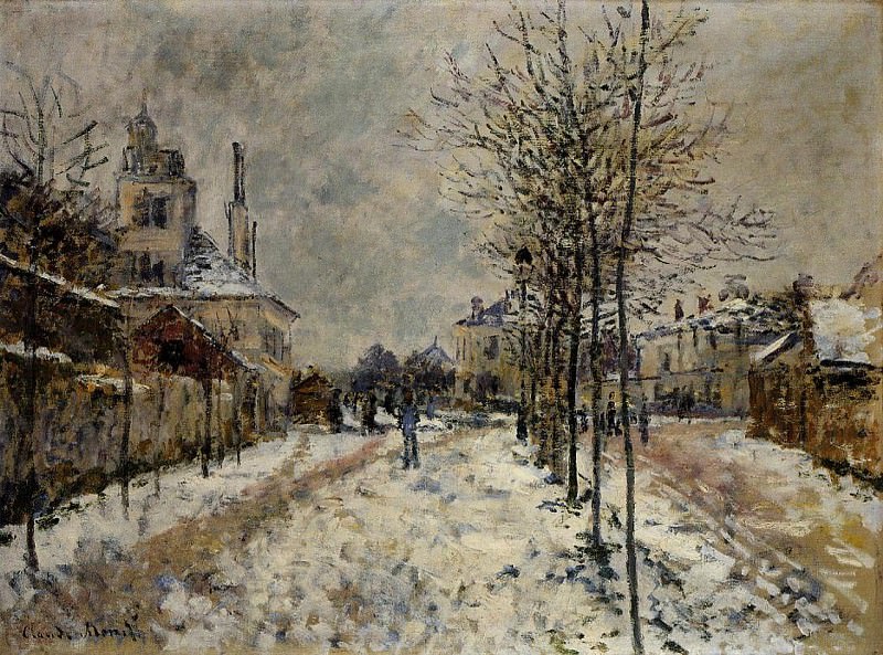 Snow Effect, The Boulevard de Pontoise at Argenteuil, Claude Oscar Monet
