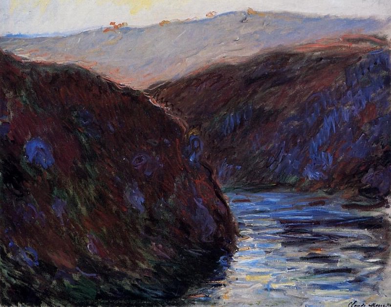 Valley of the Creuse, Evening Effect, Claude Oscar Monet