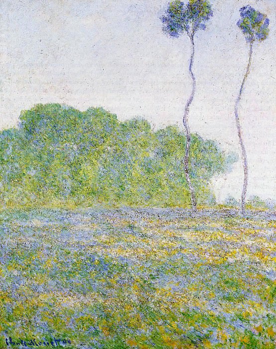 Springtime. Meadow at Giverny, Claude Oscar Monet