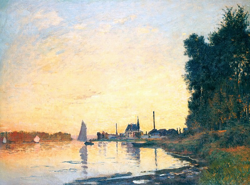 Argenteuil, Late Afternoon, Claude Oscar Monet