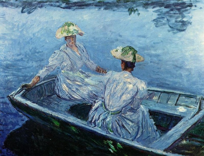 The Blue Row Boat, Claude Oscar Monet