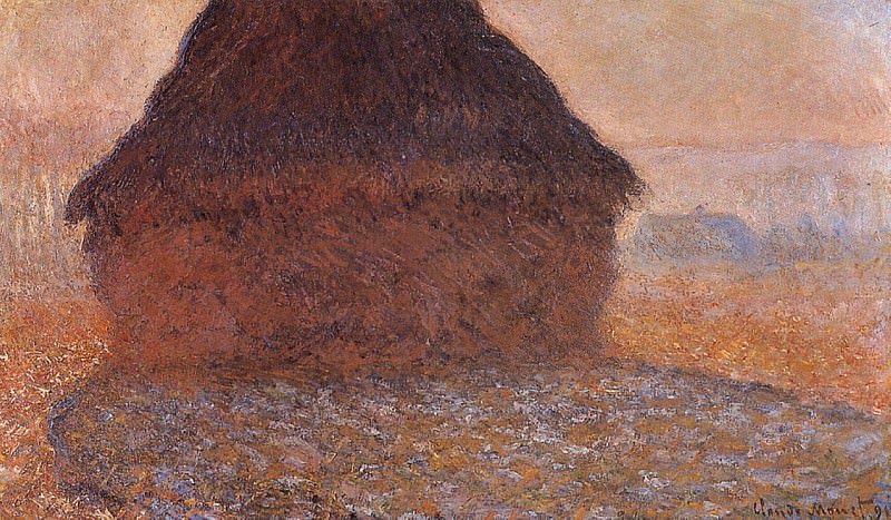 Grainstack under the Sun, Claude Oscar Monet