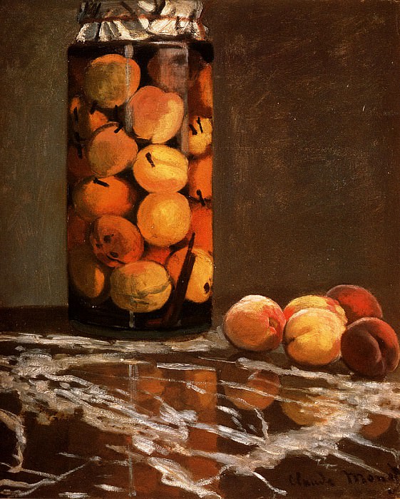 Jar Of Peaches, Claude Oscar Monet