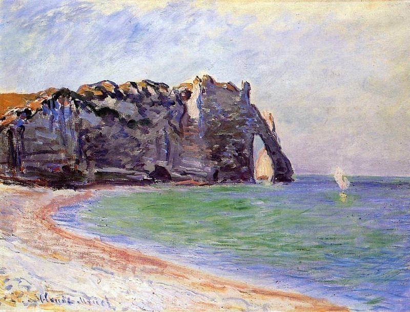 The Manneport, Etretat, the Porte d’Aval, Claude Oscar Monet