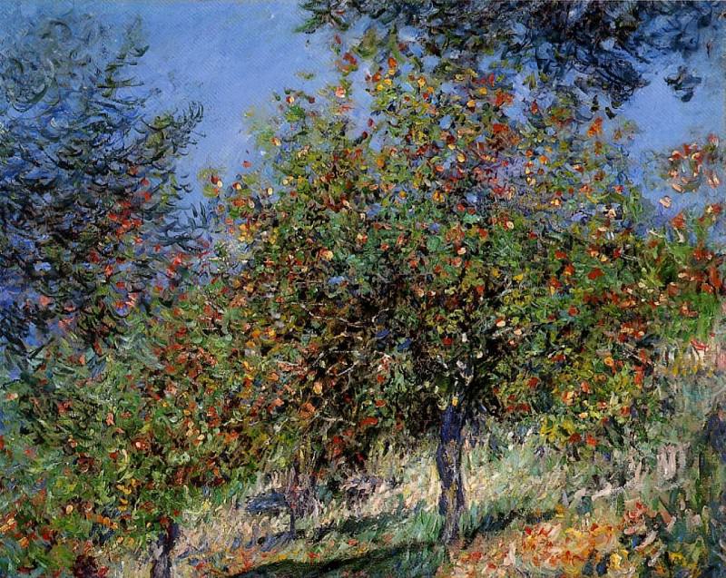 Apple Trees on the Chantemesle Hill, Claude Oscar Monet