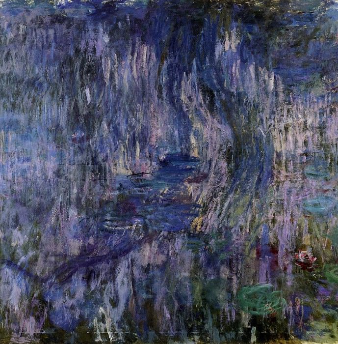 Water Lilies, Reflection of a Weeping Willow, Claude Oscar Monet