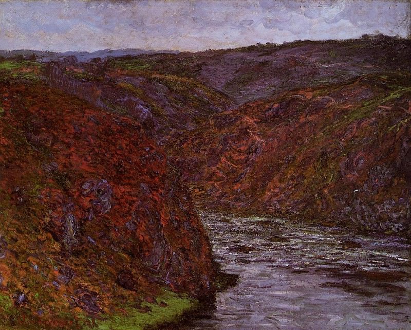 Valley of the Creuse, Grey Sky, Claude Oscar Monet