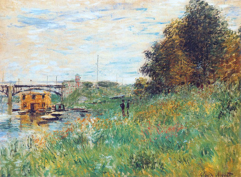 The Banks of the Seine at the Argenteuil Bridge, Claude Oscar Monet