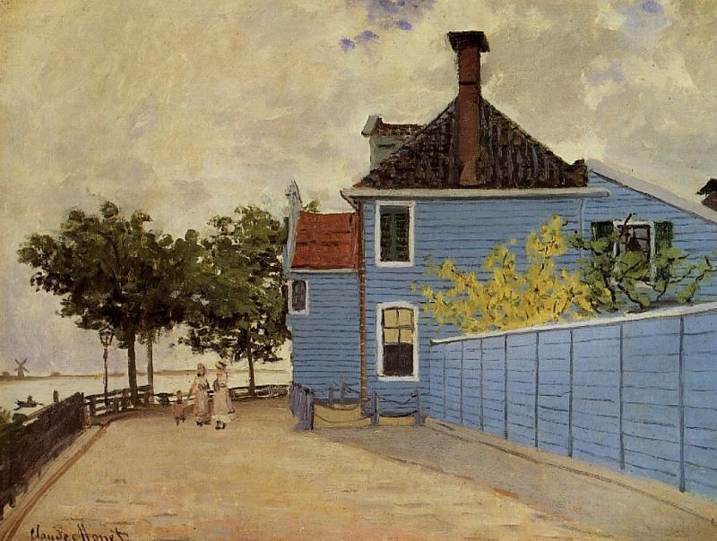 The Blue House at Zaandam, Claude Oscar Monet