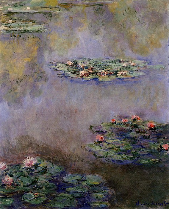 Водяные лилии, 1908 08, Клод Оскар Моне