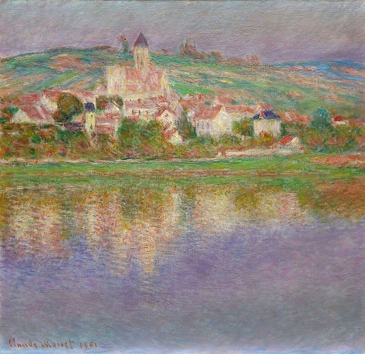 Vetheuil, Pink Effect, Claude Oscar Monet