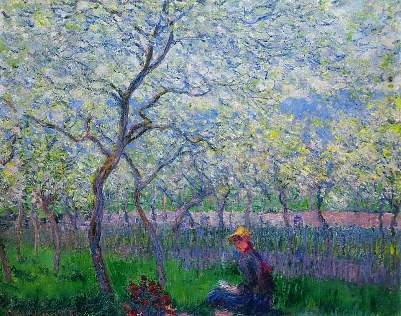 An Orchard in Spring, Claude Oscar Monet