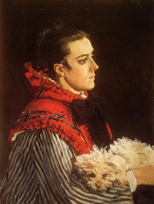 Camille with a Small Dog, Claude Oscar Monet