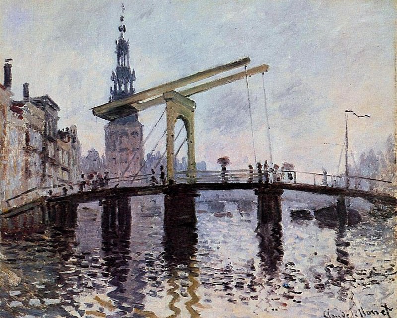 The Bridge, Amsterdam, Claude Oscar Monet