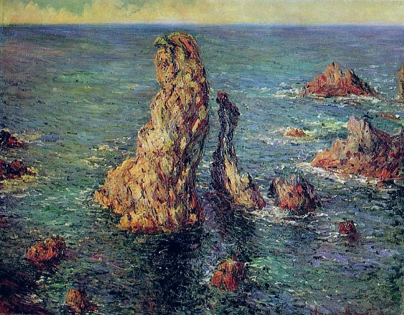 The вЂ™PyramidsвЂ™ at Port-Coton, 1886 2, Claude Oscar Monet