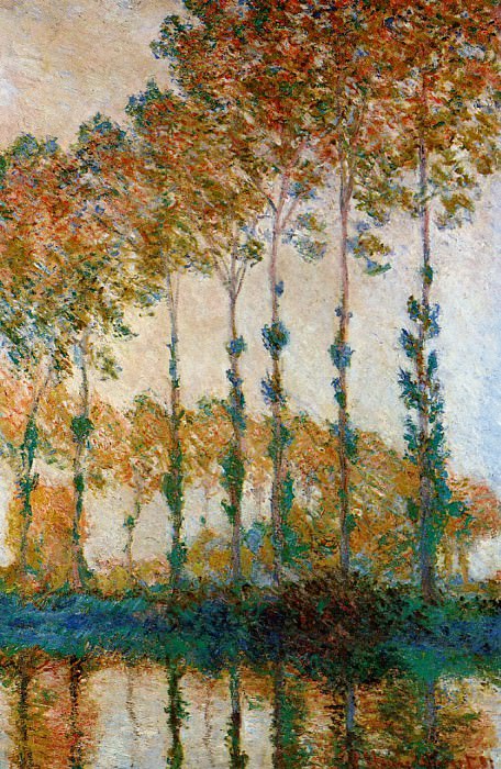Poplars on the Banks of the River Epte in Autumn, Claude Oscar Monet