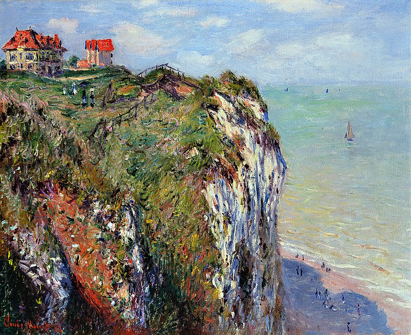 Cliff at Dieppe, Claude Oscar Monet