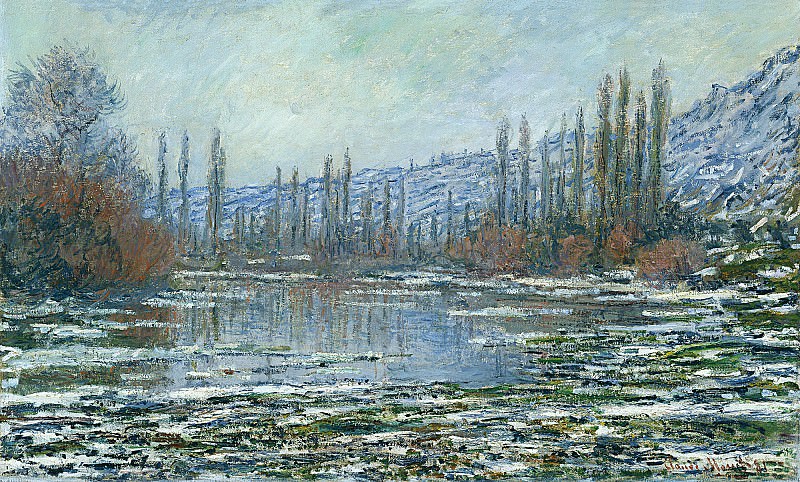 The Thaw at Vetheuil, Claude Oscar Monet
