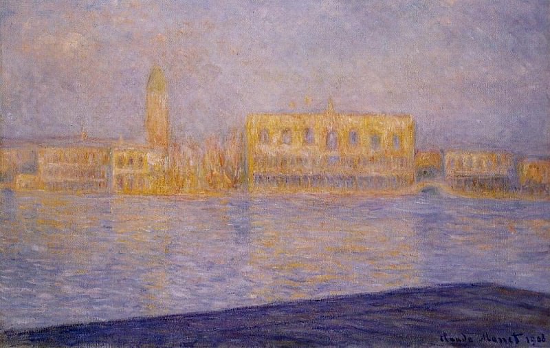 The DogesвЂ™ Palace Seen from San Giorgio Maggiore 2, Claude Oscar Monet