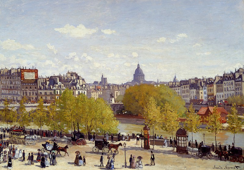 Quai du Louvre, Claude Oscar Monet