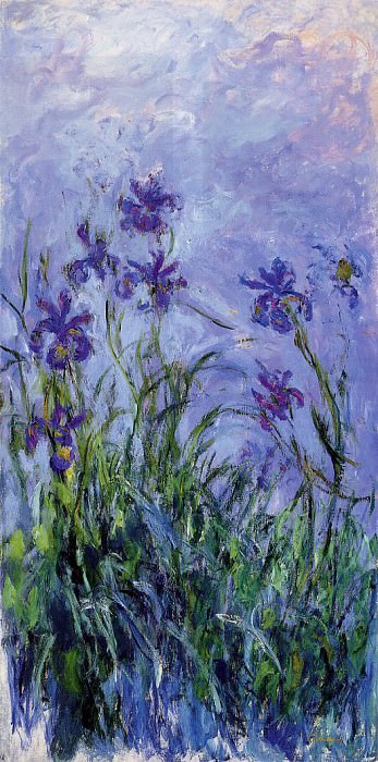 Lilac Irises, Claude Oscar Monet