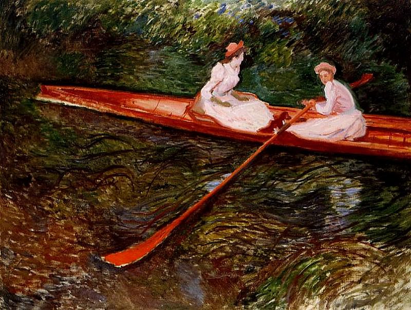 The Pink Skiff, Claude Oscar Monet
