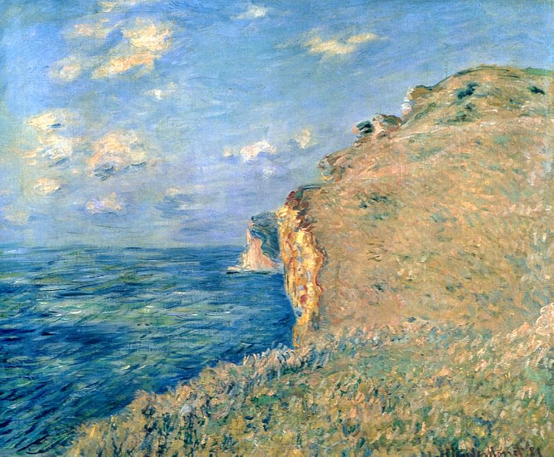 Cliff at Fecamp, Claude Oscar Monet