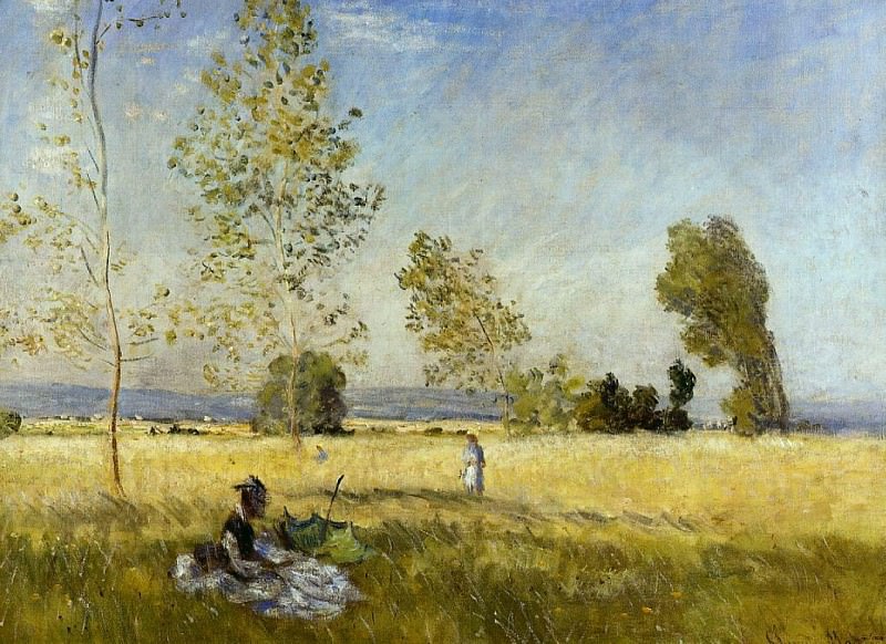 Meadow at Bezons, Claude Oscar Monet