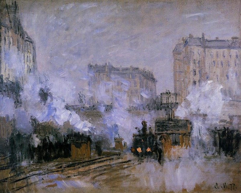 Saint-Lazare Station, Arrival of a Train, Claude Oscar Monet