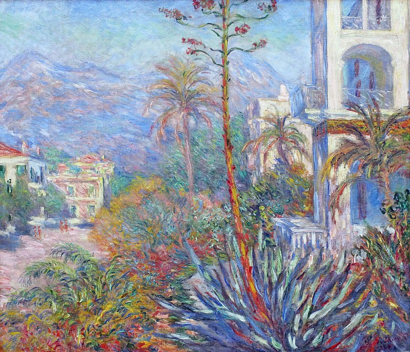 Villas at Bordighera 01, Claude Oscar Monet