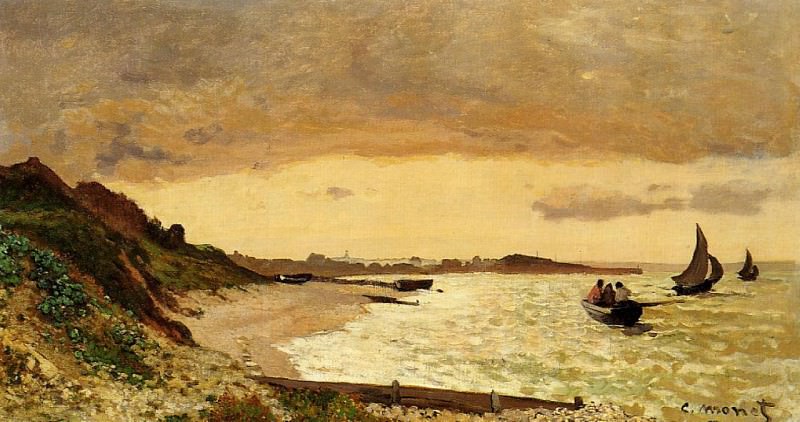 The Coast at Sainte-Adresse, Claude Oscar Monet